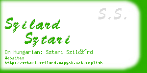 szilard sztari business card